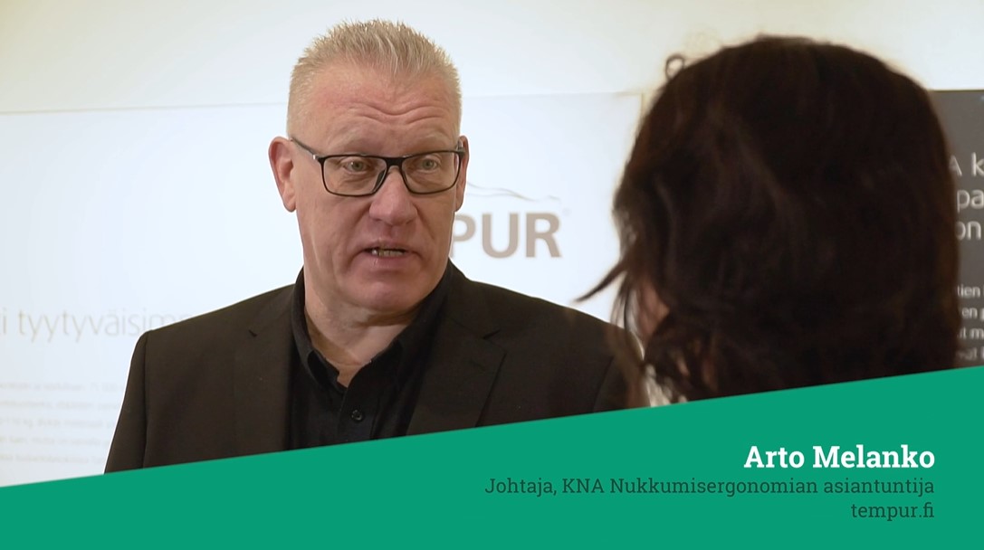 Arto Melanko Johtaja KNA Nukkumisergonomian asiantuntija