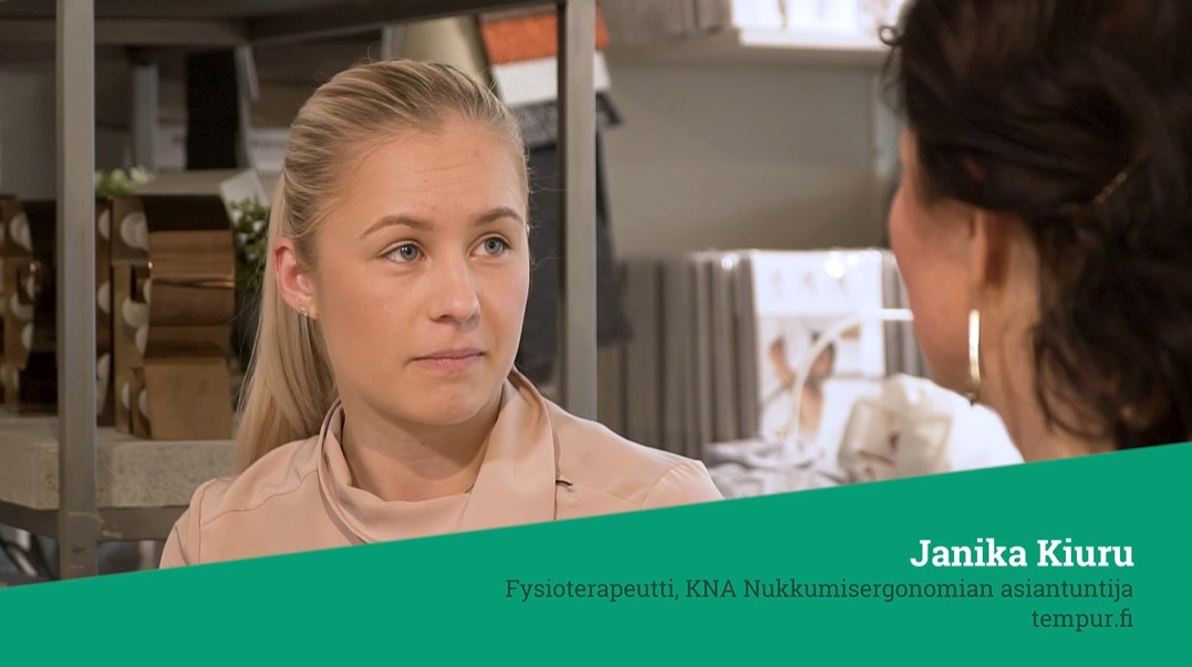 Janika Kiuru Fysioterapeutti KNA Nukkumisergonomian asiantuntija