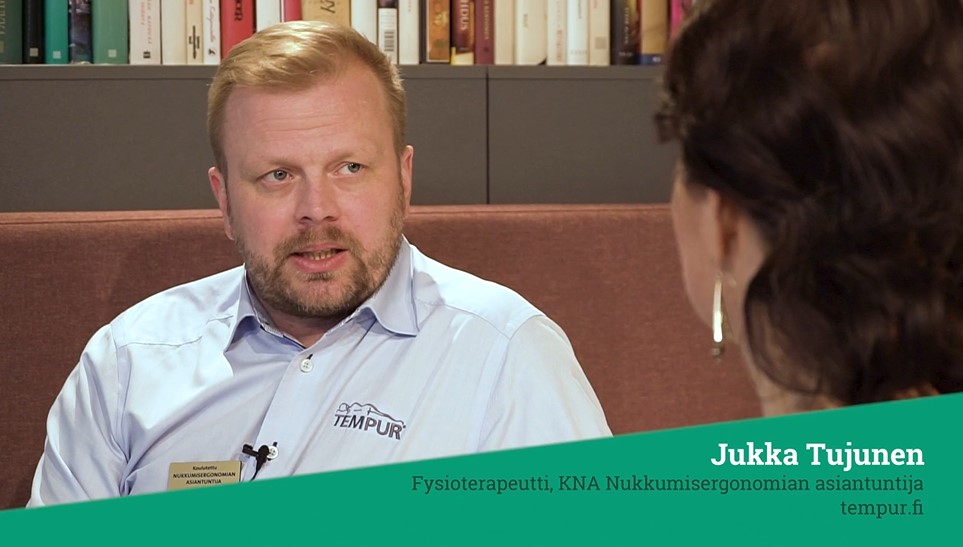 Jukka Tujunen Fysioterapeutti KNA Nukkumisergonomian asiantuntija