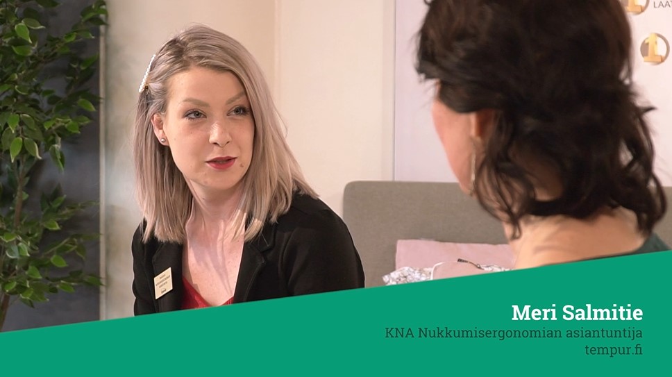 Meri Salmitie KNA Nukkumisergonomian asiantuntija