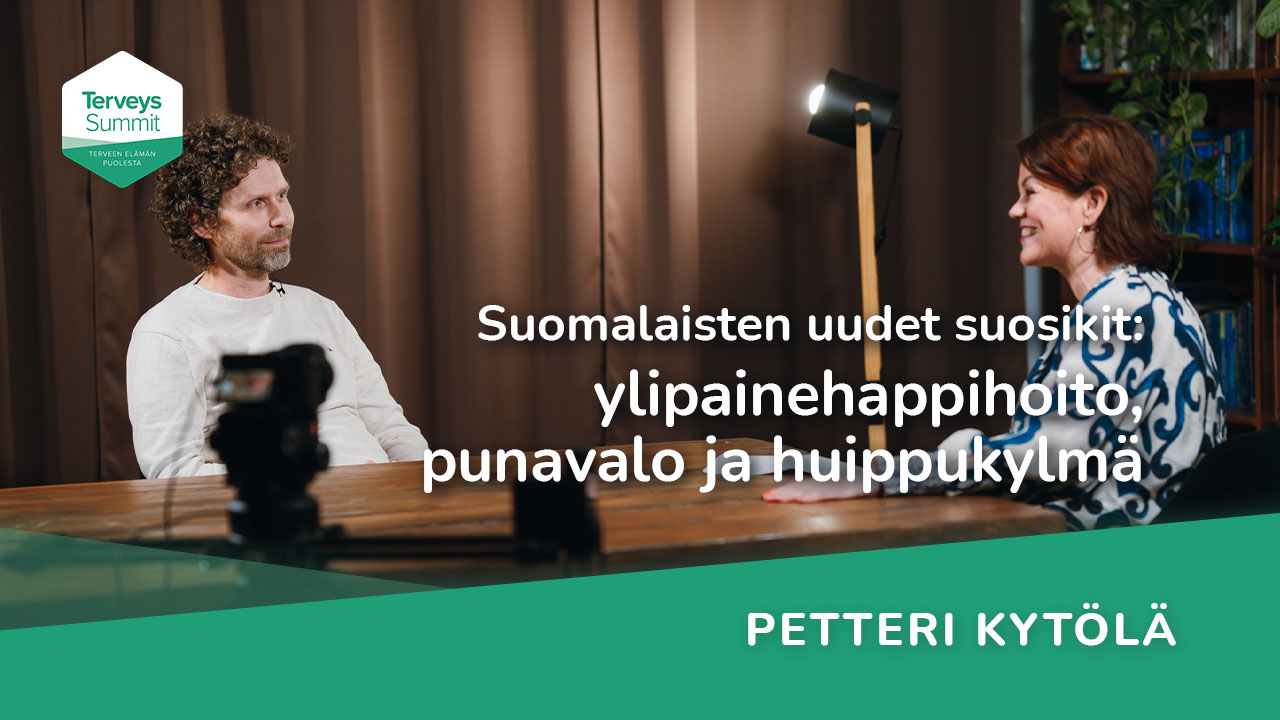 Suomalaisten uudet suosikit: ylipainehappihoito, punavalo ja huippukylmä - Petteri Kytölä