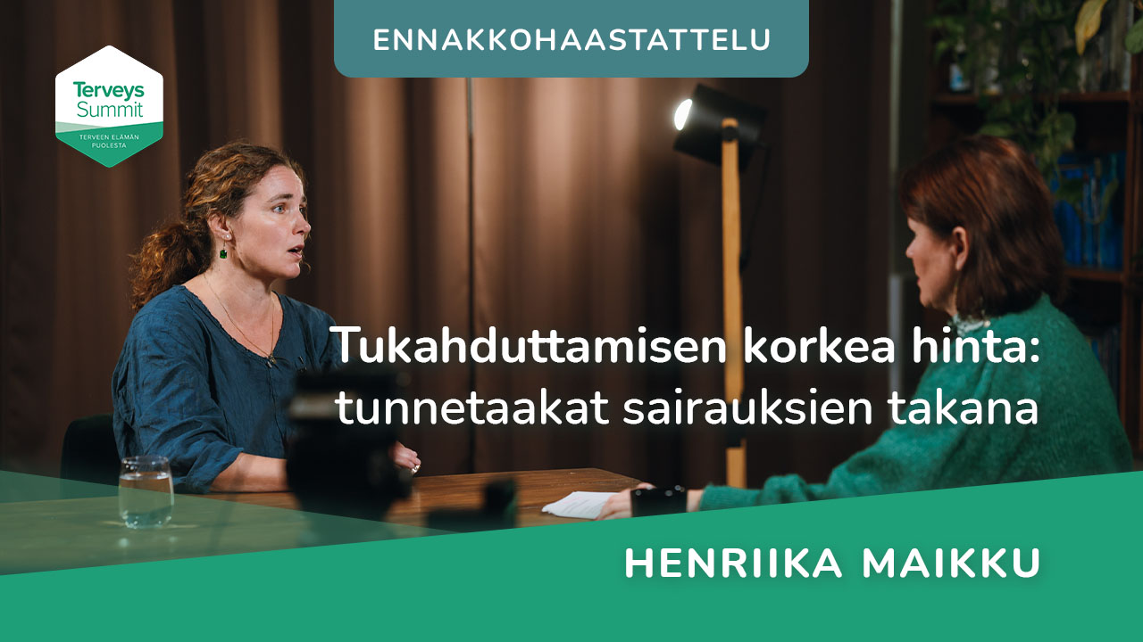 Tukahduttamisen korkea hinta: tunnetaakat sairauksien takana - Henriika Maikku